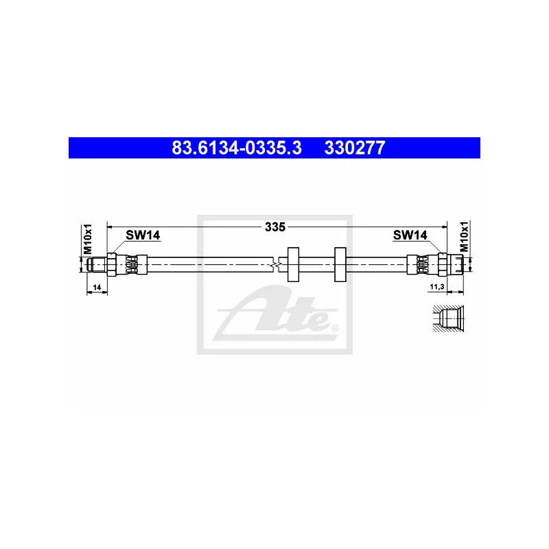 Flexible de frein ATE 83.6134-0335.3