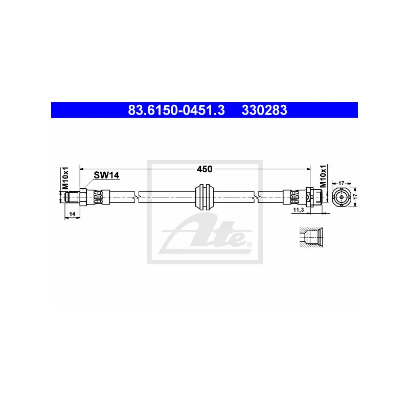Flexible de frein ATE 83.6150-0451.3