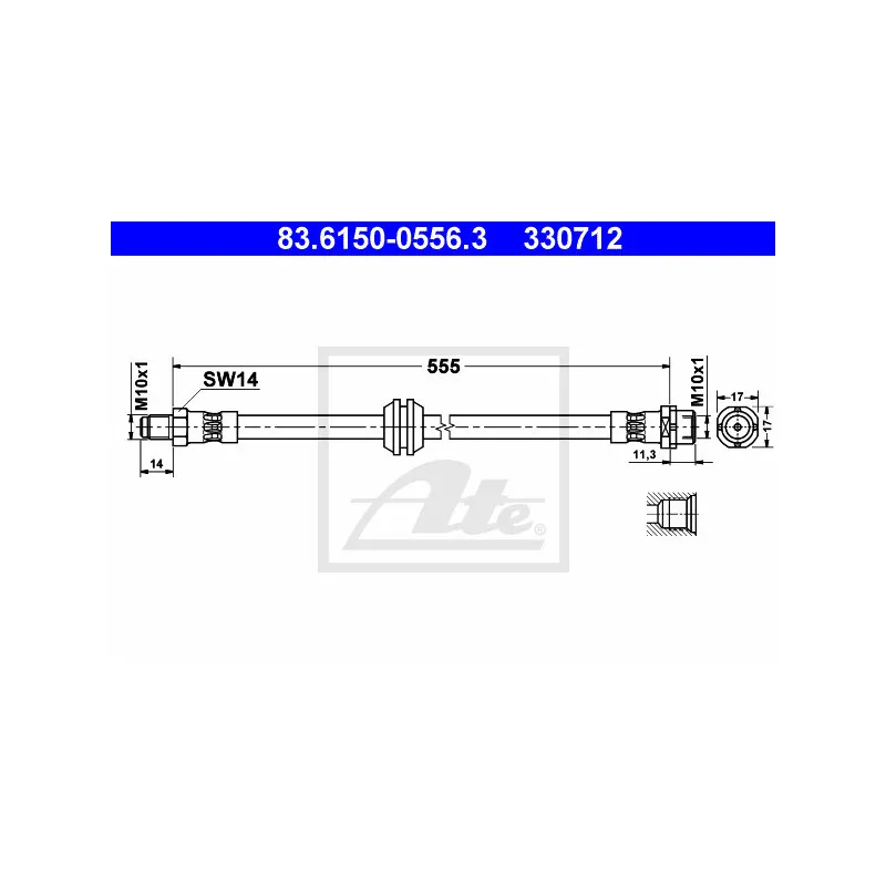 Flexible de frein ATE 83.6150-0556.3