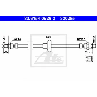 Flexible de frein ATE 83.6154-0526.3