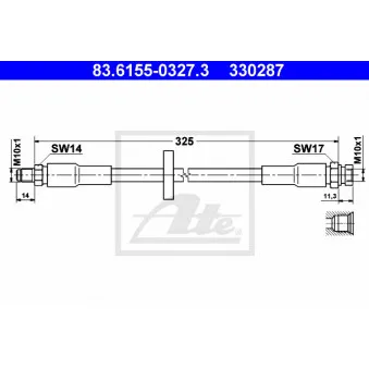 Flexible de frein ATE 83.6155-0327.3