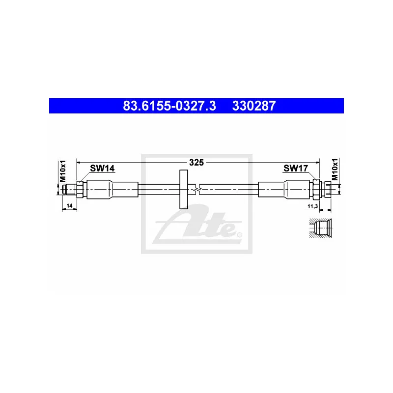 Flexible de frein ATE 83.6155-0327.3