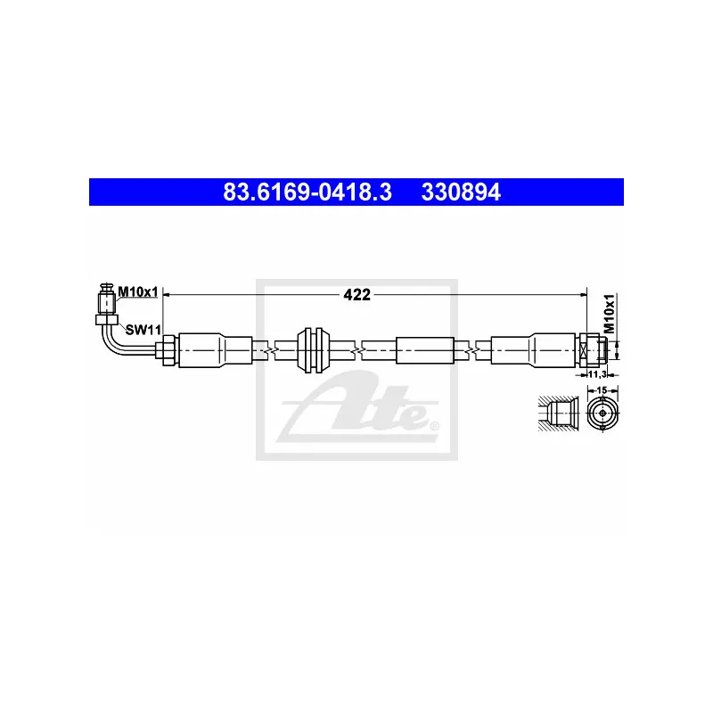 Flexible de frein ATE 83.6169-0418.3