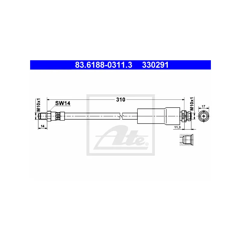 Flexible de frein ATE 83.6188-0311.3