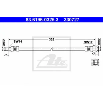 Flexible de frein ATE 83.6196-0325.3