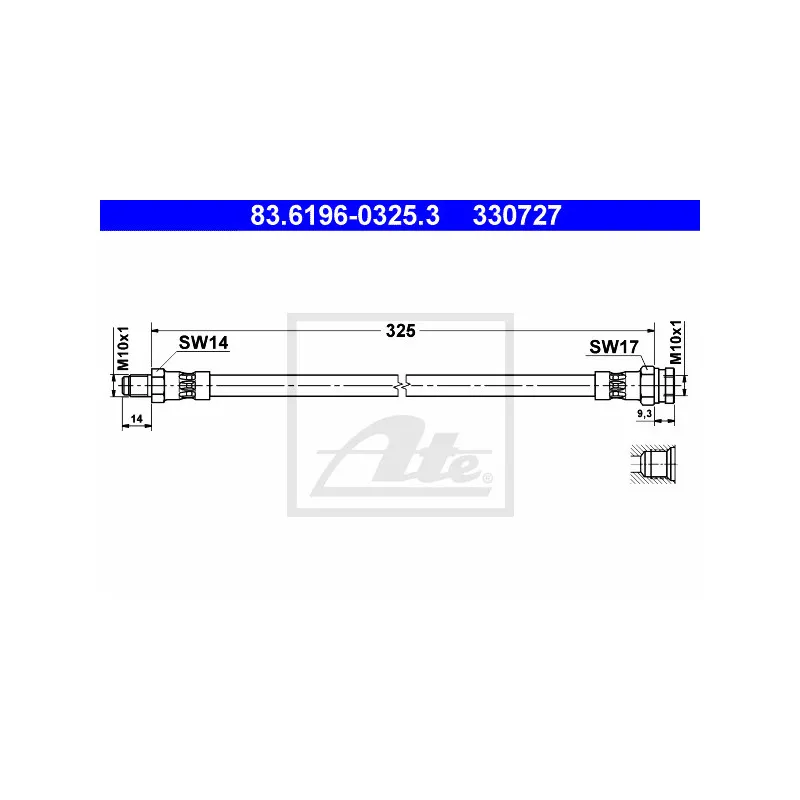Flexible de frein ATE 83.6196-0325.3