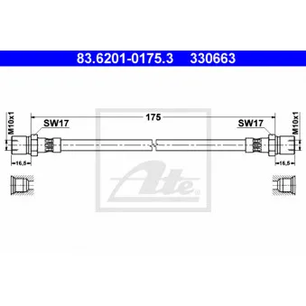 Flexible de frein ATE 83.6201-0175.3