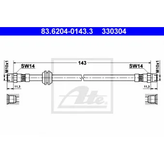 Flexible de frein ATE 83.6204-0143.3