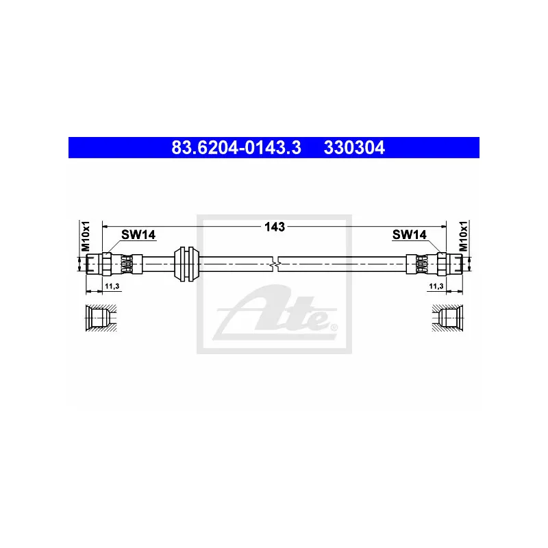Flexible de frein ATE 83.6204-0143.3