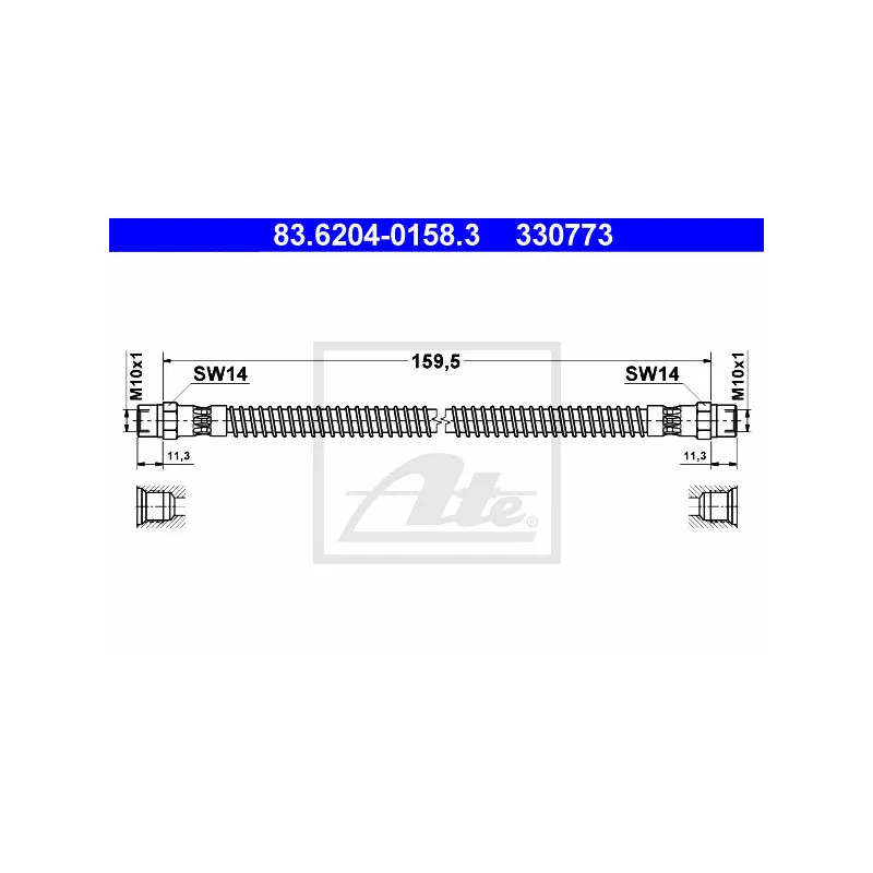 Flexible de frein ATE 83.6204-0158.3