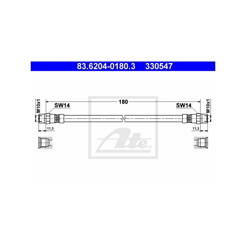Flexible de frein ATE 83.6204-0180.3