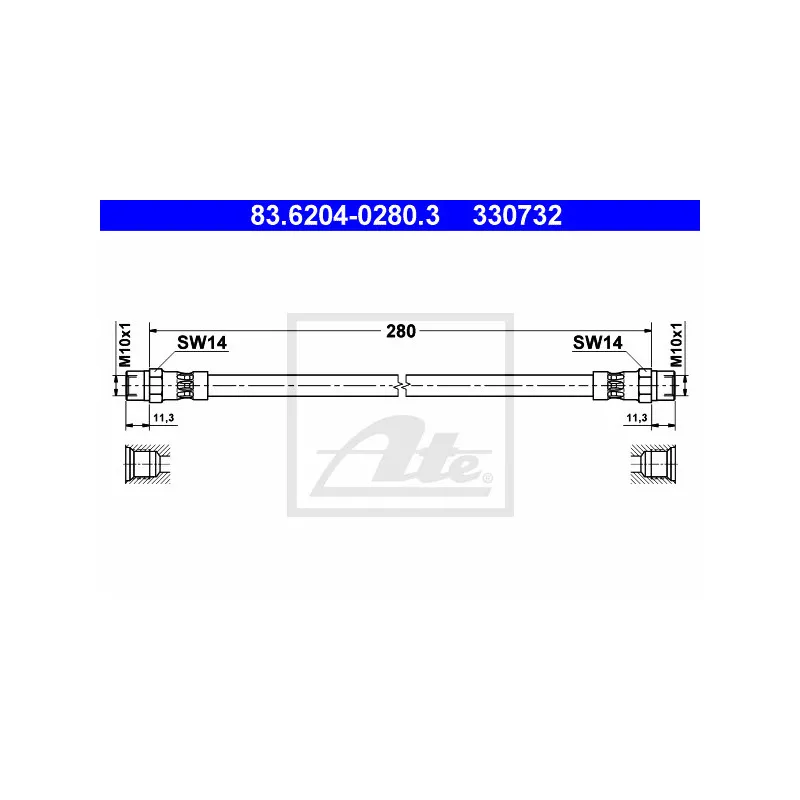 Flexible de frein ATE 83.6204-0280.3