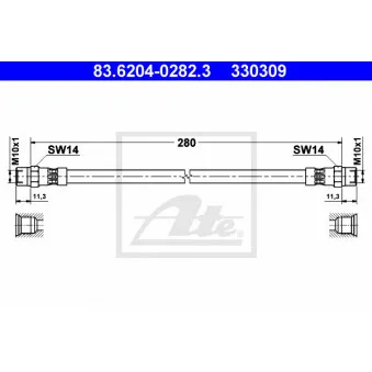 Flexible de frein ATE 83.6204-0282.3