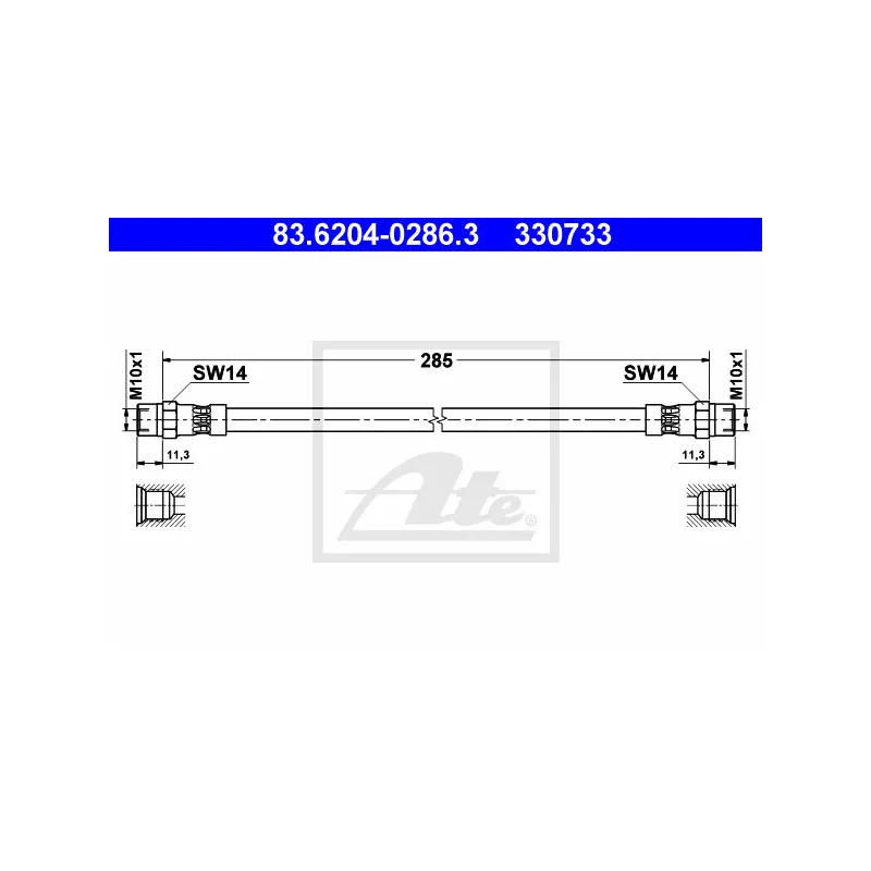 Flexible de frein ATE 83.6204-0286.3