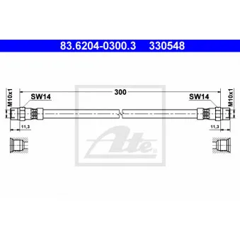Flexible de frein ATE 83.6204-0300.3