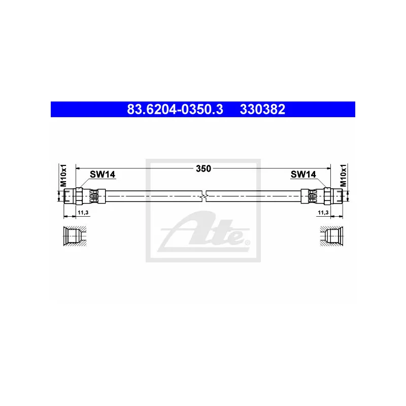 Flexible de frein ATE 83.6204-0350.3