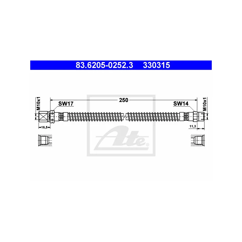 Flexible de frein ATE 83.6205-0252.3