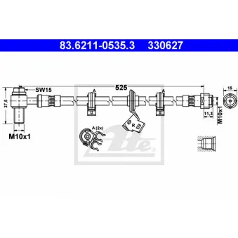 Flexible de frein ATE 83.6211-0535.3