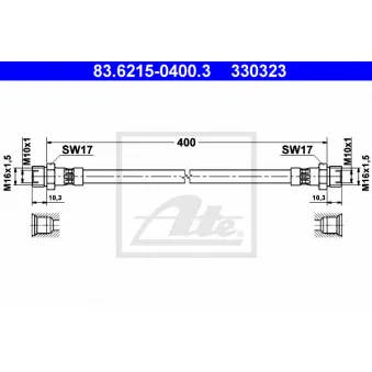 Flexible de frein ATE 83.6215-0400.3