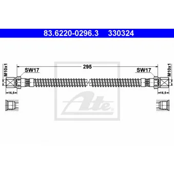 Flexible de frein ATE 83.6220-0296.3