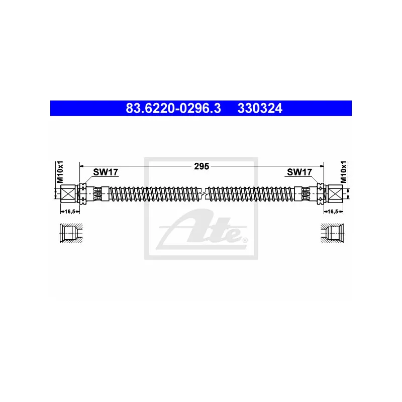 Flexible de frein ATE 83.6220-0296.3