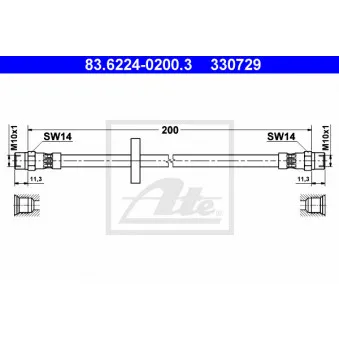 Flexible de frein ATE 83.6224-0200.3