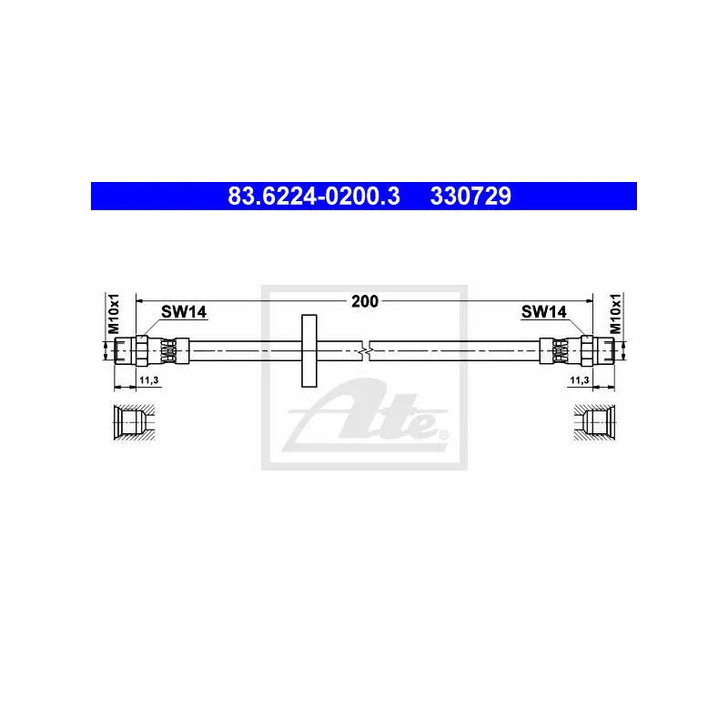 Flexible de frein ATE 83.6224-0200.3
