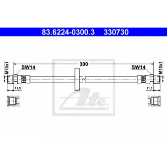 Flexible de frein ATE 83.6224-0300.3