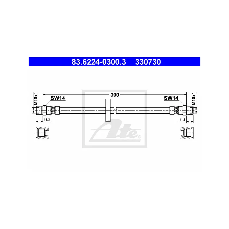 Flexible de frein ATE 83.6224-0300.3
