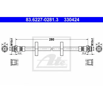 Flexible de frein ATE 83.6227-0281.3