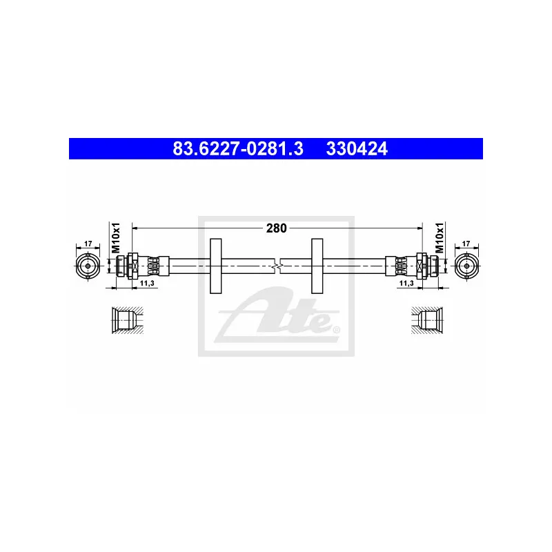 Flexible de frein ATE 83.6227-0281.3