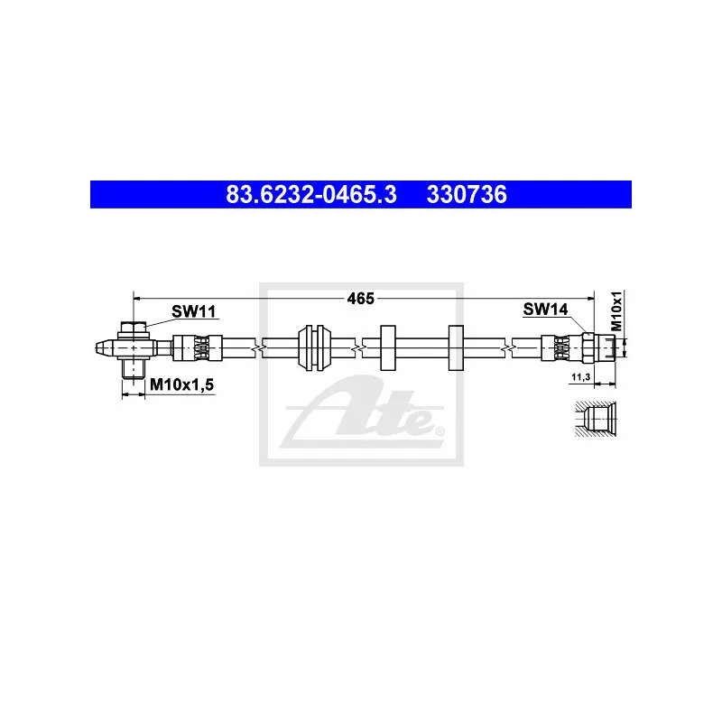 Flexible de frein ATE 83.6232-0465.3