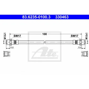 Flexible de frein ATE 83.6235-0100.3