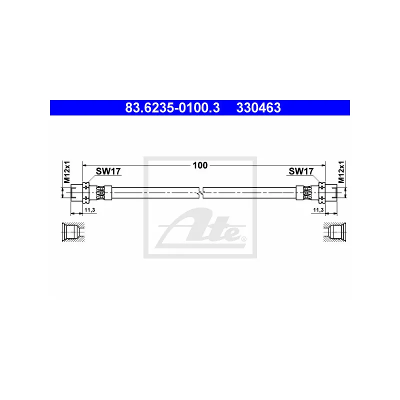 Flexible de frein ATE 83.6235-0100.3