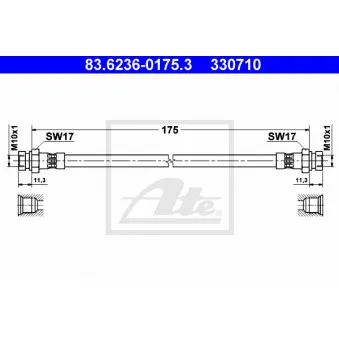 Flexible de frein ATE 83.6236-0175.3