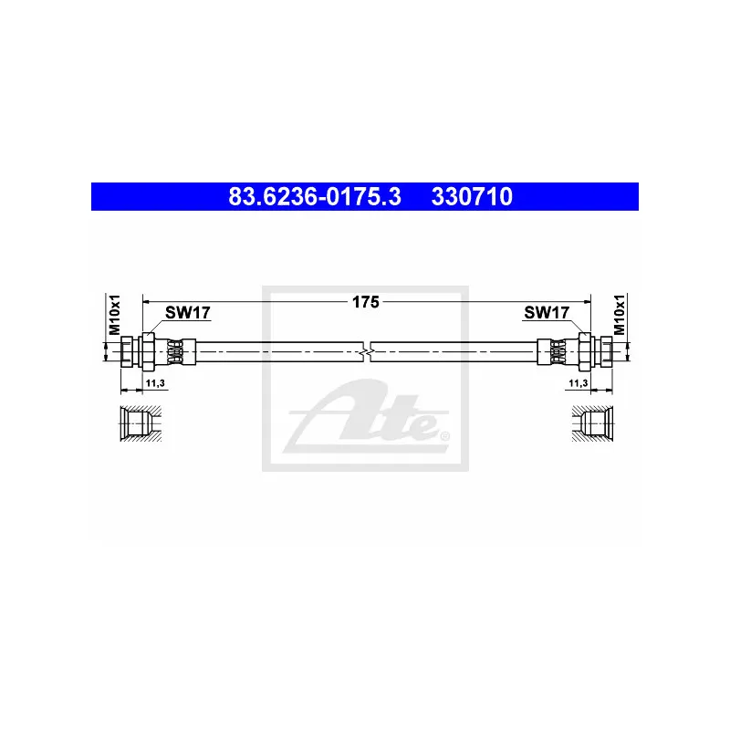 Flexible de frein ATE 83.6236-0175.3