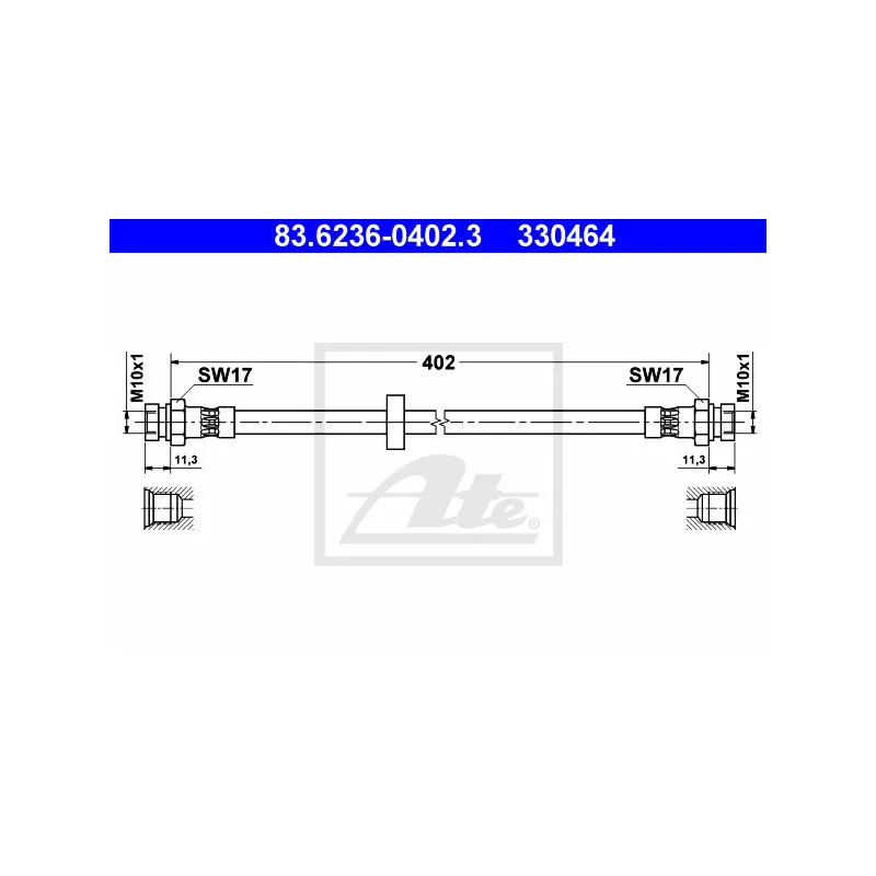 Flexible de frein ATE 83.6236-0402.3