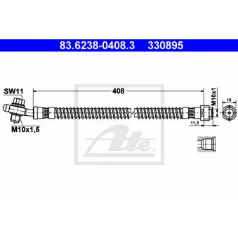 Flexible de frein ATE 83.6238-0408.3