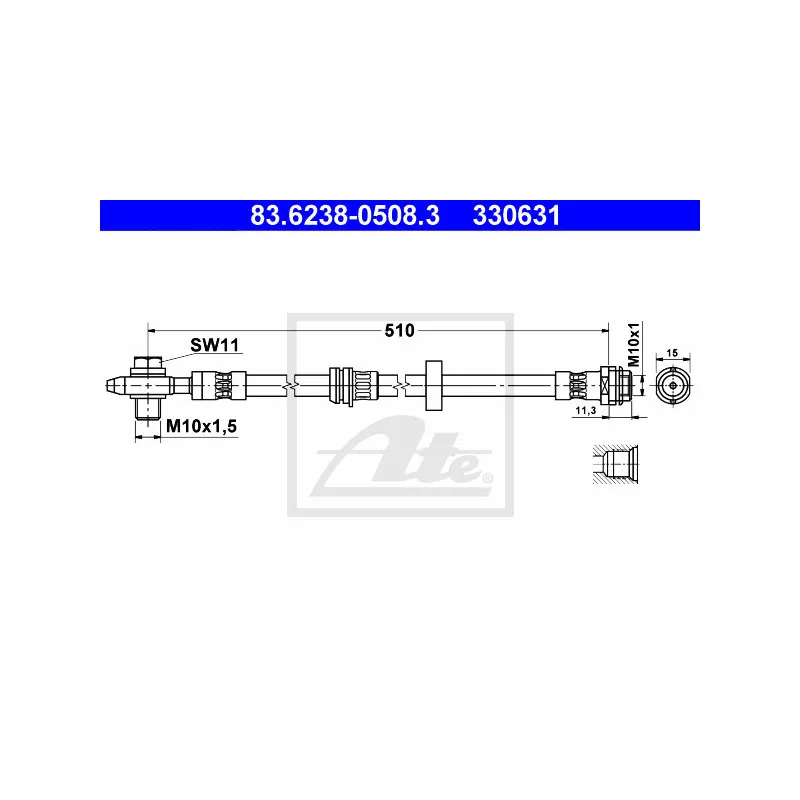 Flexible de frein ATE 83.6238-0508.3