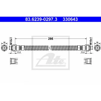 Flexible de frein ATE 83.6239-0297.3