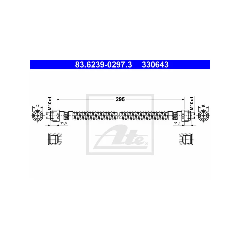 Flexible de frein ATE 83.6239-0297.3