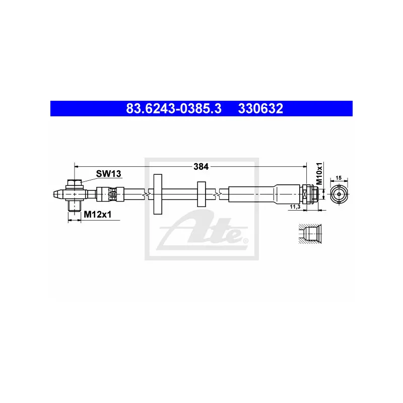 Flexible de frein ATE 83.6243-0385.3