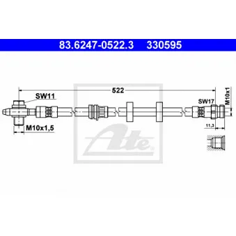 Flexible de frein ATE 83.6247-0522.3