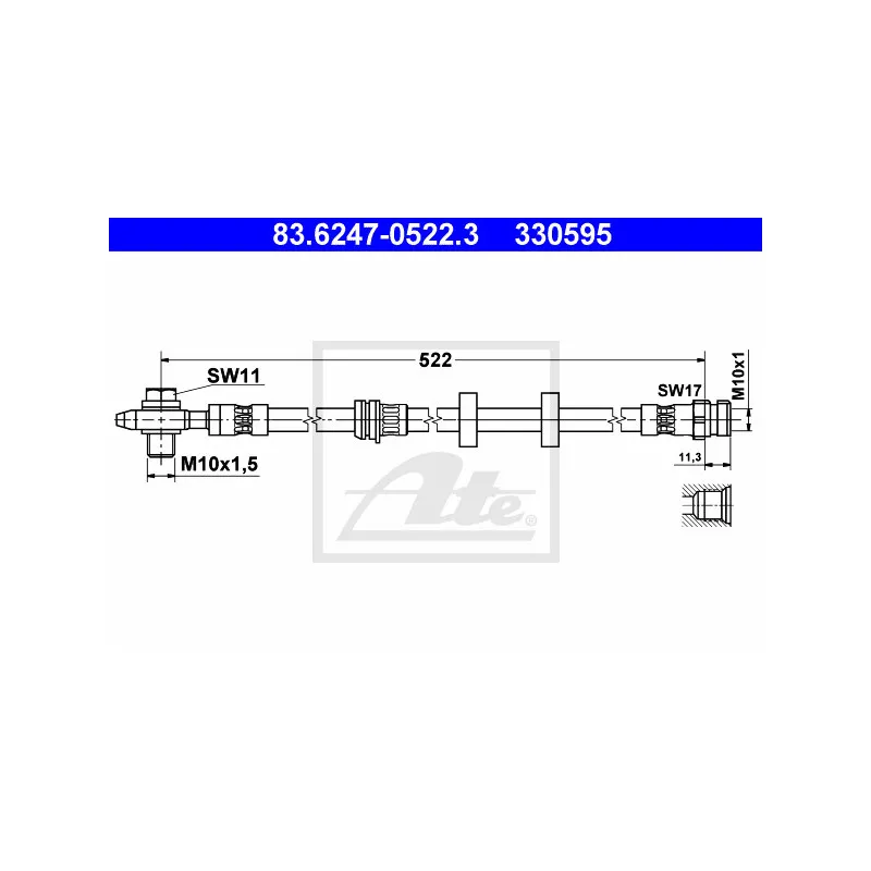 Flexible de frein ATE 83.6247-0522.3