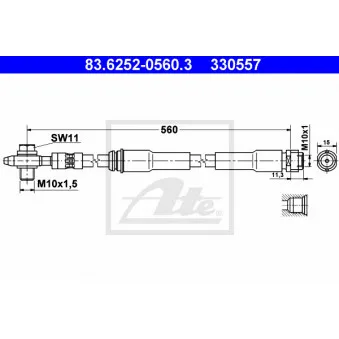Flexible de frein ATE 83.6252-0560.3