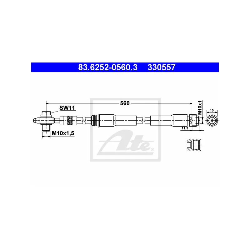Flexible de frein ATE 83.6252-0560.3