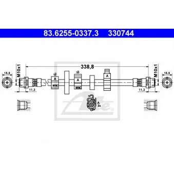 Flexible de frein ATE 83.6255-0337.3