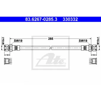 Flexible de frein ATE 83.6267-0285.3