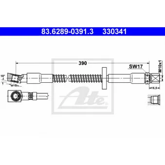 Flexible de frein ATE 83.6289-0391.3