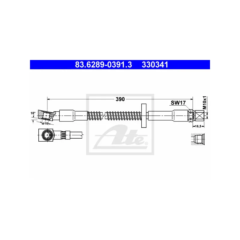 Flexible de frein ATE 83.6289-0391.3